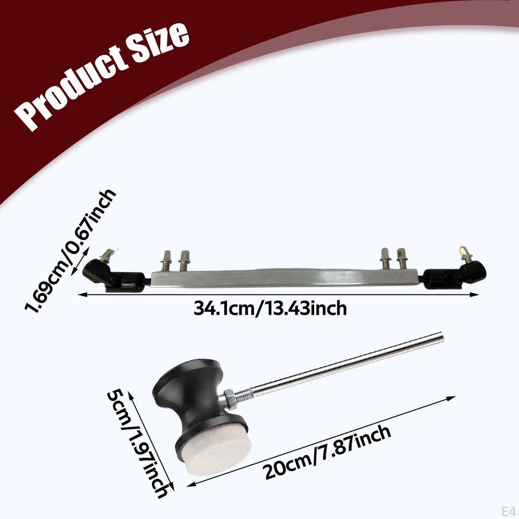 3 Pieces Double Pedal Cardan Shaft Connecting Rod Drive Spare Part Made of Metal