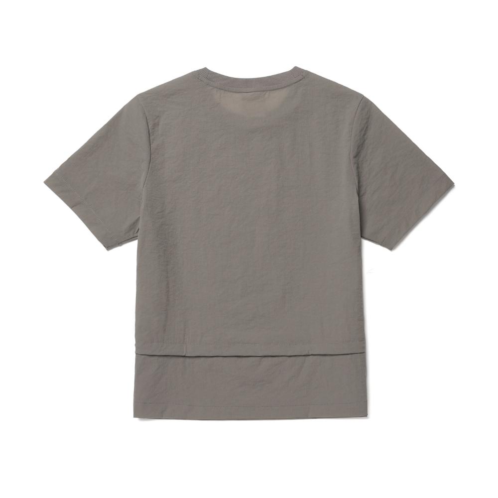 SNOWPEAK Minute Women's String Short-Sleeve T-shirt Vintage Gray (S26MWFTS73)
