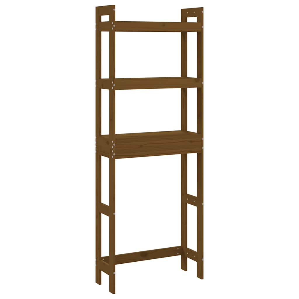 Toilettenregal Honigbraun 63 x 26 x 171 cm Massivholz Kiefer