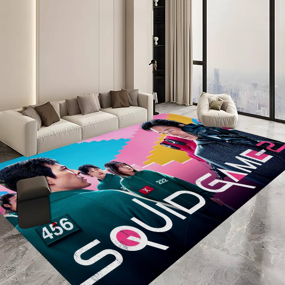 TV Game S-Squids Floor Mat Cheaper Anti-slip Modern Living Room Balcony Printed Bedside Mats