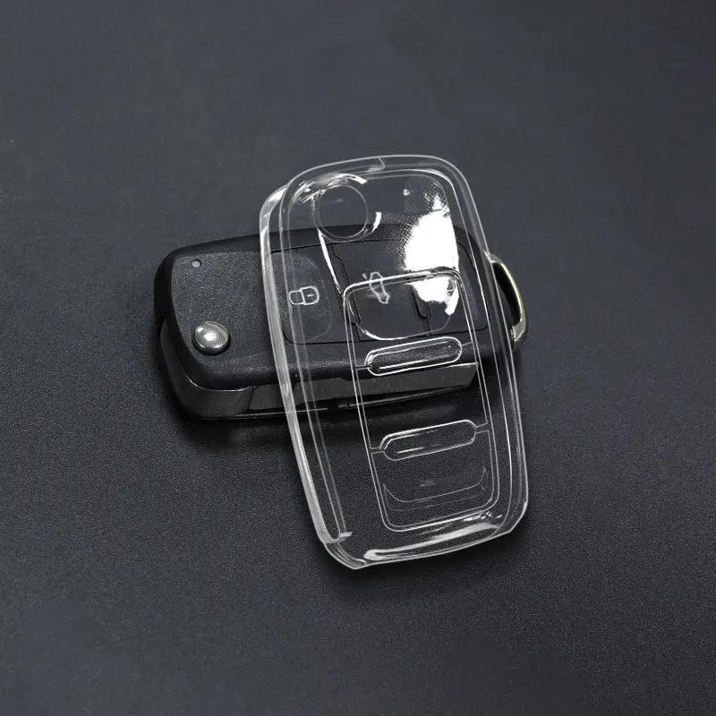 

Мягкий ТПУ чехол для ключа автомобиля для Skoda Yeti Superb Rapid Octavia для SEAT Leon Ibiza для VW VOLKSWAGEN Golf Jetta POLO комплект чехлов для пульта прозрачный