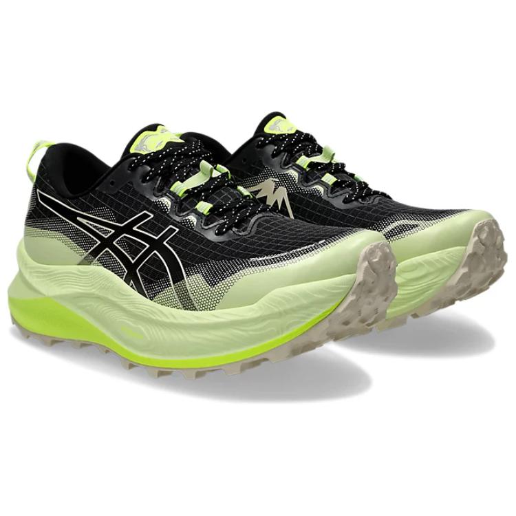 New Asics Gel Trabuco Max 3 Anti Slip Wear Resistant Low Top Running Shoes Unisex Black Green 1012B606-002