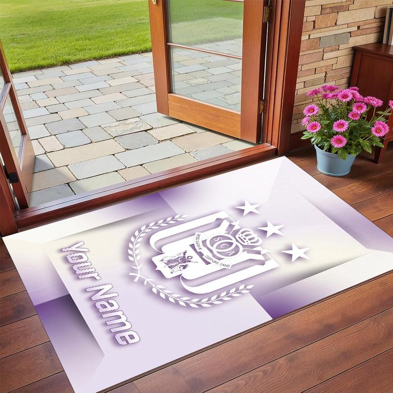 Crystal Velvet Rug Custom Name Text, Soft Non Slip Floor Mat Home DecorAnderlecht FC