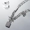 Men's Trendy Titanium Steel Clavicle Necklace - High-End Hoodie Chain for Men & Boys