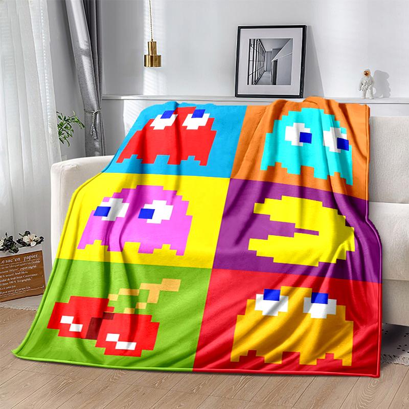 Pixel-Spiel Flanelldecke Weich Warm Ganzjahres-Überwurf, Design für Camping, Autoreisen, Wandern Sofa, Bett, Büro Perfektes Geschenk für Partys