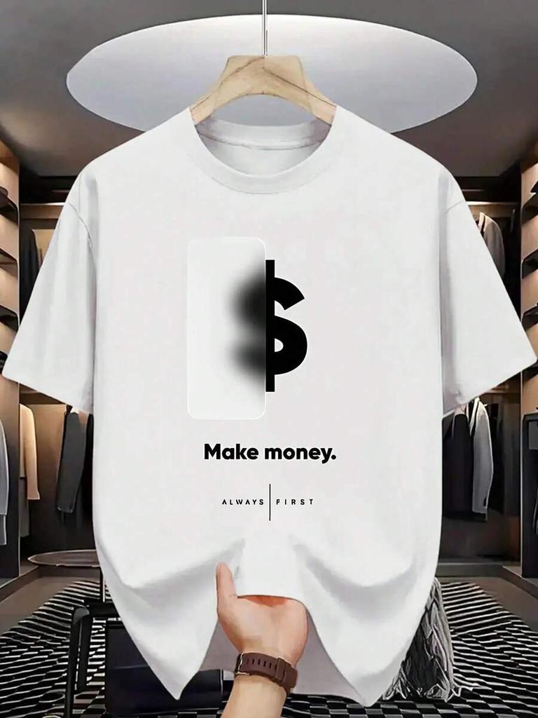 Unisex Summer Casual Round Neck T-Shirt,Slightly Stretchy,Adult Fit Short Sleeve T-Shirt, FashionPrinting Design