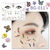 Waterproof Glitter Tattoo Stickers for Music Festival Face Makeup and Party Dance