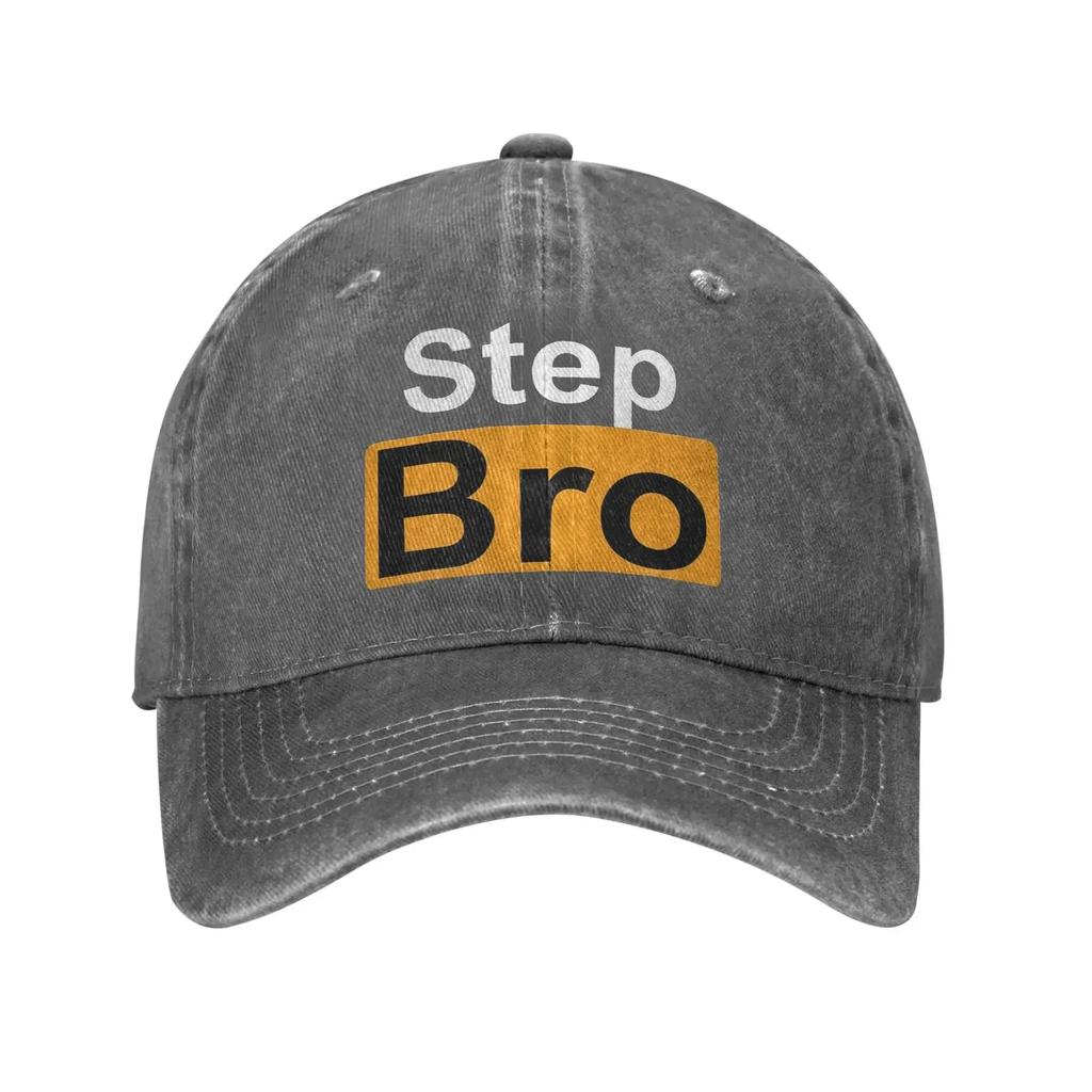 Step Bro Hilarious Novelty Joke Sun Baseball Cap WoUnisex Unisex Washed Hip Hop Hats Wholesale Print Kpop Rock Baseball Caps Gift Idea