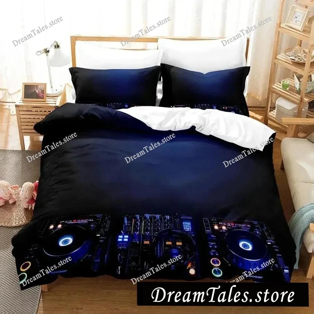 3D Music DJ Rock Bedding Set Single Twin Full Queen King Size Bed Set Adult Kid Bedroom Duvet Cover Sets Anime Parure De Lit Bed