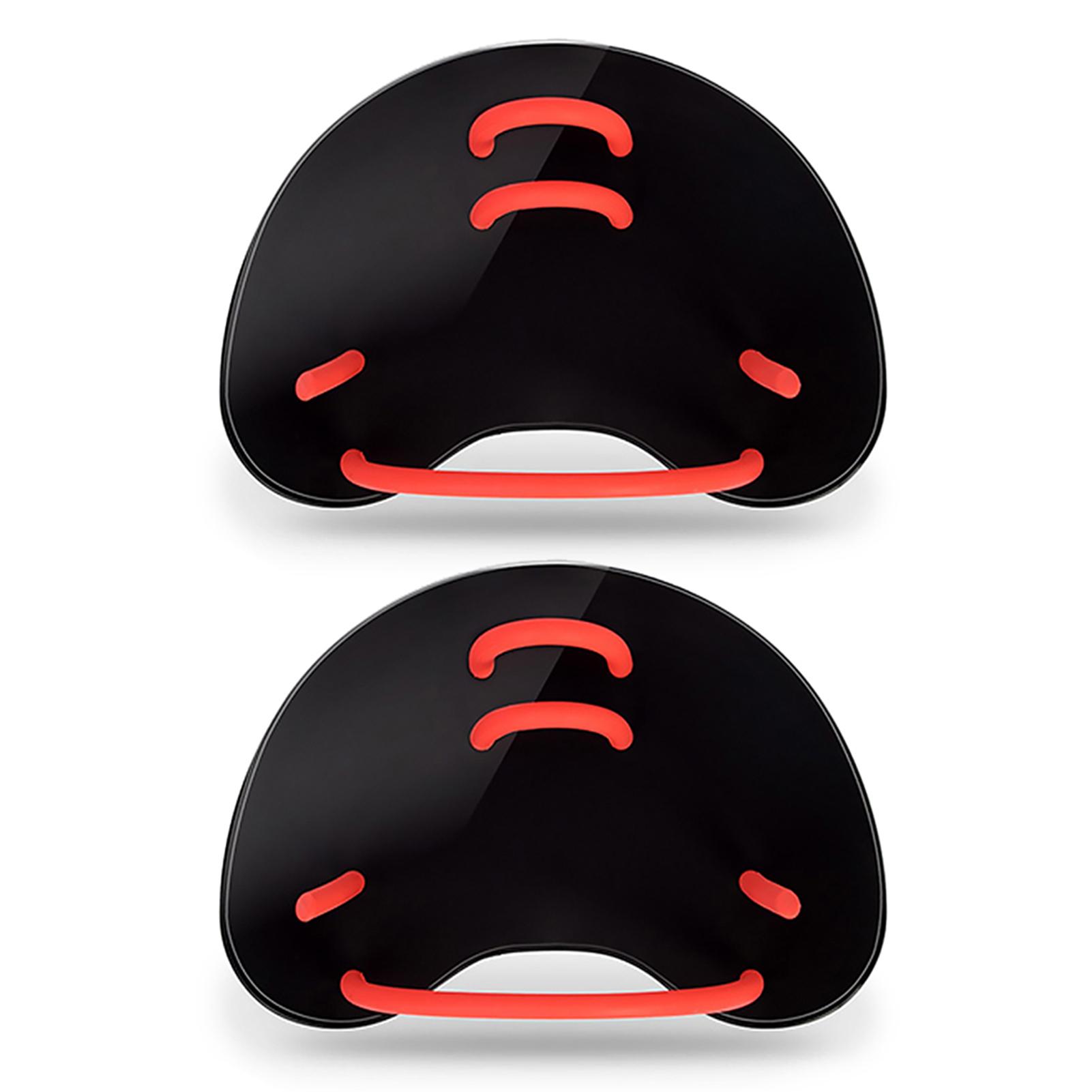 Swimming Hand Paddles Fins Adjustable Swim Training Hand Paddles for Adults Children чёрный