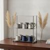 Desktop Storage Rack Stainless Steel Desk Hutch Simple for Bathroom Counter