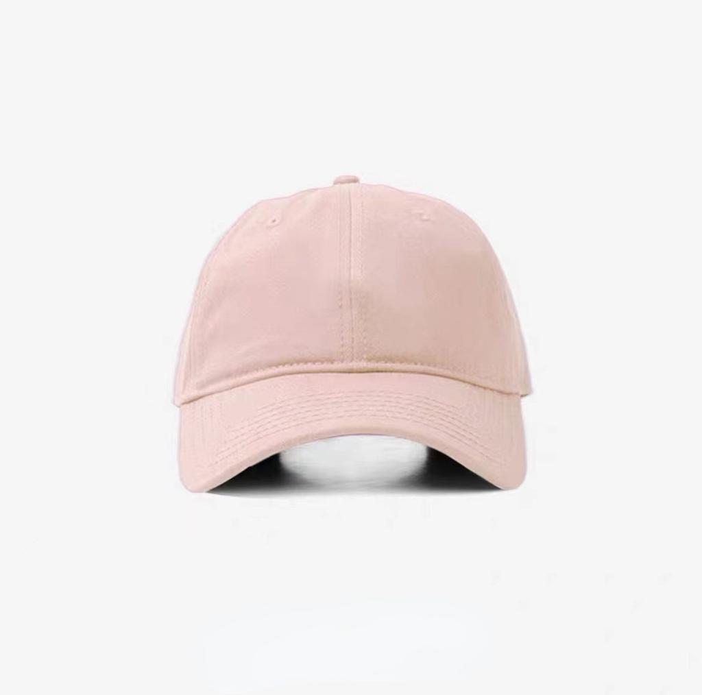 Solid color baseball cap cotton ins men's and women's black soft cap tide