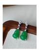 Elegant Zircon Agate Gourd Earrings: Chic, Retro, and Versatile Ear Jewelry