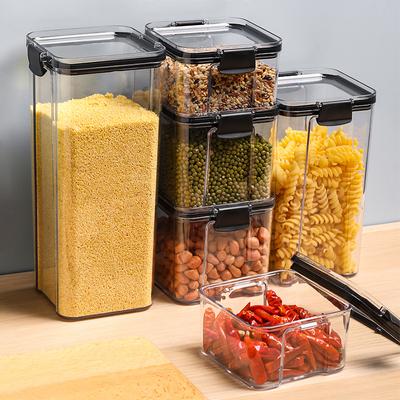 Pojemnik do przechowywania żywności o różnej pojemności Plastikowa lodówka kuchenna Pudełko na makaron Wieloziarnisty zbiornik do przechowywania Przezroczysta uszczelniona puszka