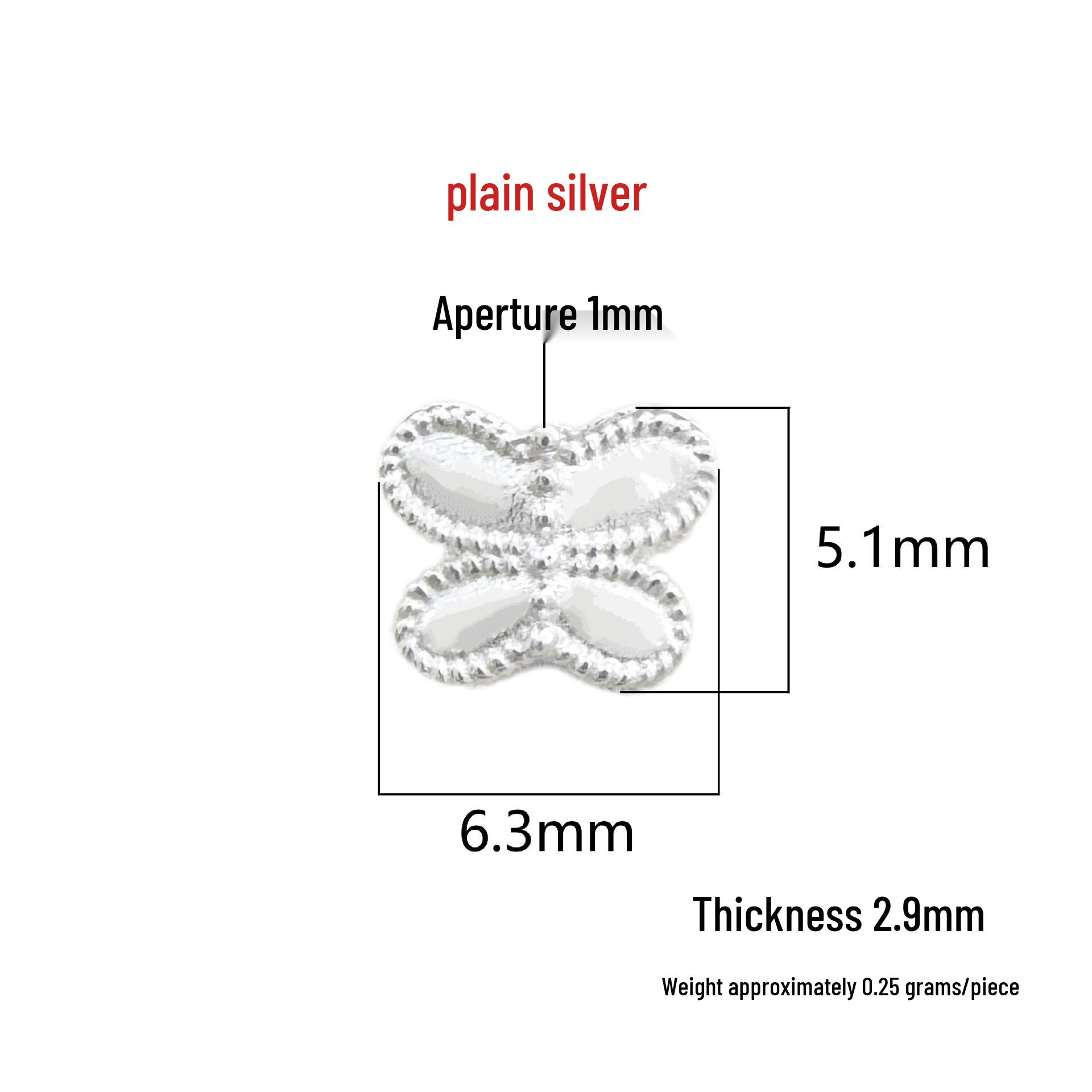 S999 Sterling Silver Butterfly Spacer Beads Pendant for DIY Bracelets and Necklaces
