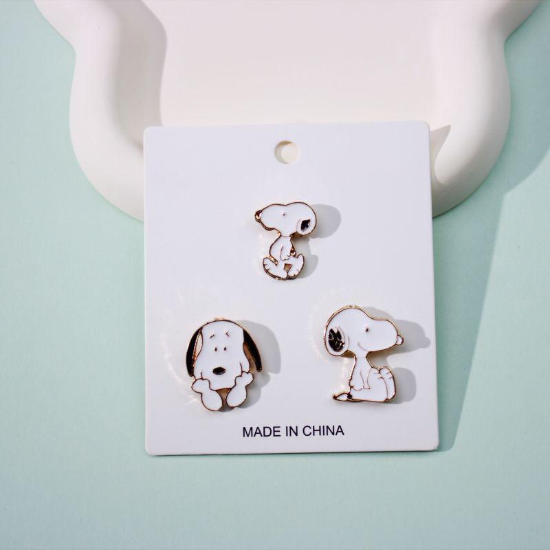 Snoopy Cartoon Enamel Pin Brooch - Cute Japanese Animal Accessories
