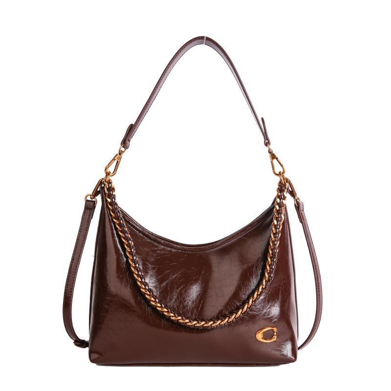 2025 Women's High-End Versatile Chain Tote: Trendy Underarm and Crossbody Bag