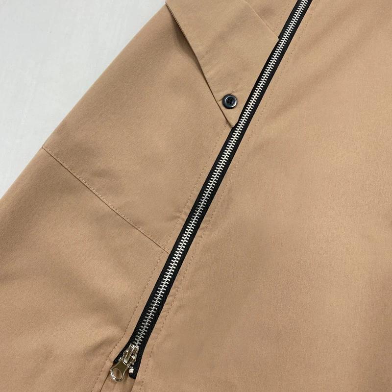 2 Piece Set Women Stylish Solid Round Neck Sleeveless High Waist Vest Slim Top Loose With Pockets Zipper Long Skirt Sets Spring Summer 2024 New