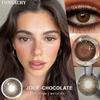 FUNSACHY 1 Paar Sharon Black Kontaktlinsen für Augen Große Augen 14,5 mm Farblinsen Puppenauge Kontakte Jährlich Schöne Kosmetik