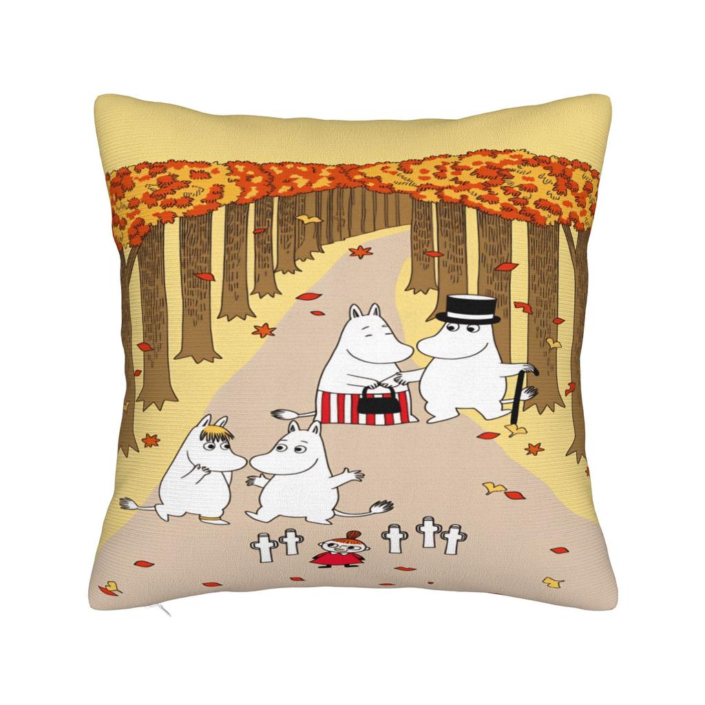 Cute M-Moomins Pillow Case Fashion Pillow Cover Soft Pillowcases For Sofa Bedroom Home Decor