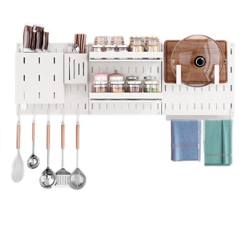 Nana Punch-Free Stainless Steel Kitchen Wall Organizer Rack