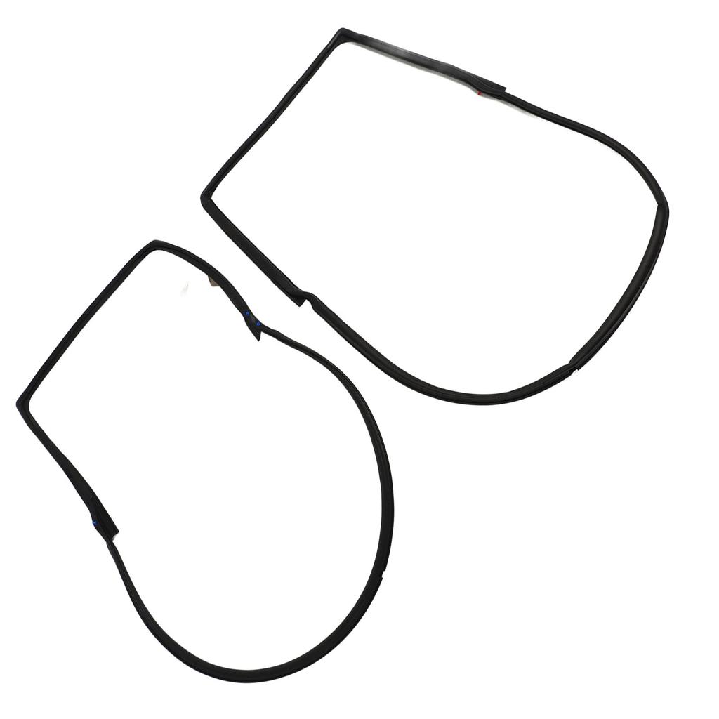 2PCS Front Door Weatherstrip Seal Waterproof Windproof Rubber 55395274AW for Wrangler JK 2007 To