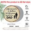 2D Flat - A Vintage Aluminum Sign for Father'S Day Gifts, Measuring 7.87X7.87 Inches, Featuring a Round 2D Design. This Warm Decoration for