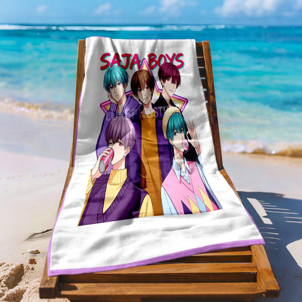 Saja Boys3 Beach Towel Soft Durable Quick-Dry Comfortable Lightweight