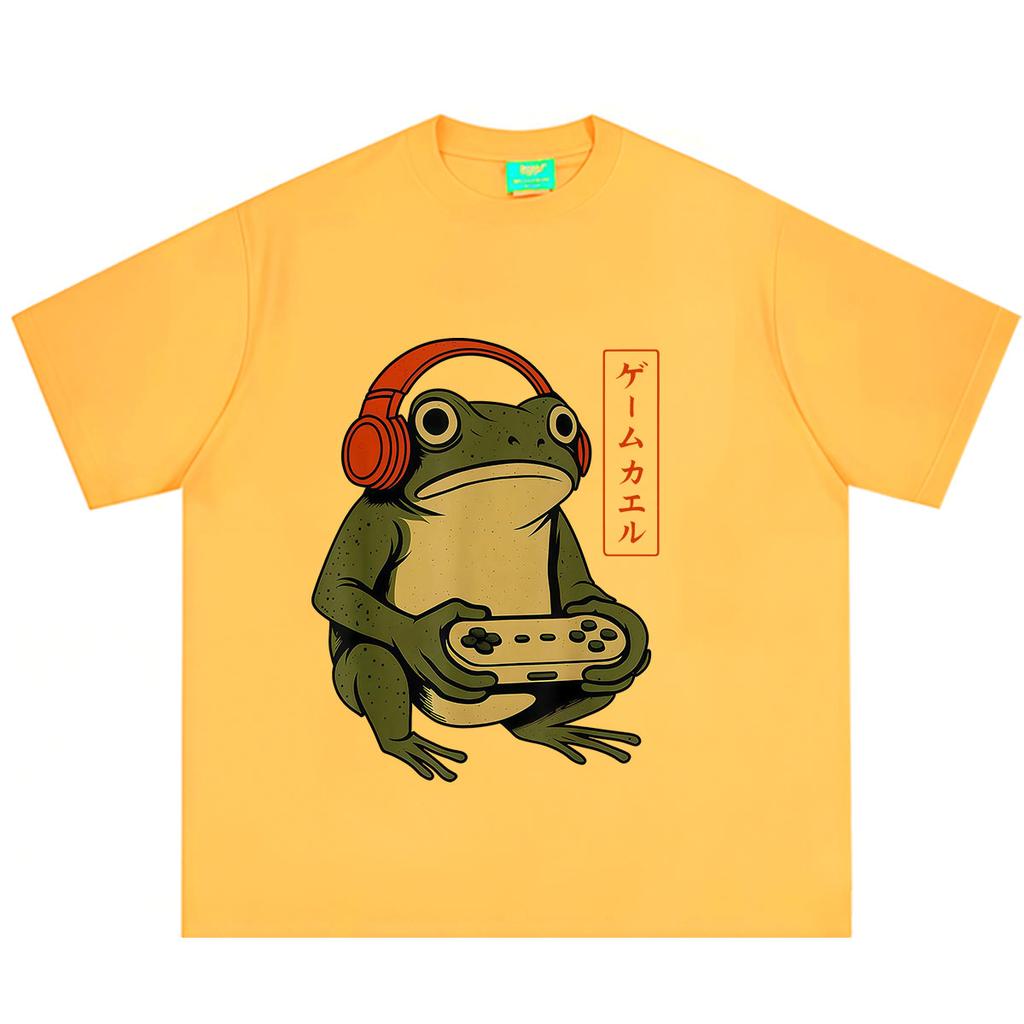 Japanese Style Funny frog meme Tshirt Unisex Unisex Fashion T Shirts Summer Shortsleeved Cotton Hiphop loose Casual T Shirts