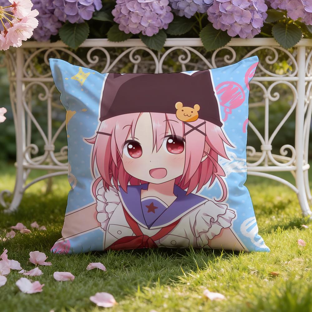 Anime S-School-Live! Cushion Cover Home & Car Dual-Scene Pillow Cover: Reversible for Premium Comfort