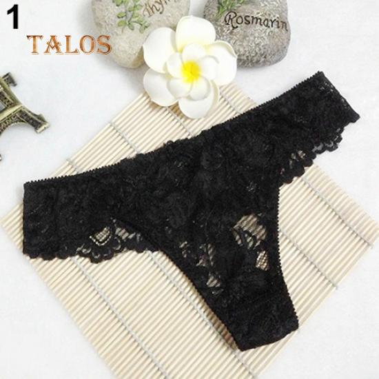 Talos Sexy Women's Lace Panties Soft Briefs Knickers Lingerie Underwear Thongs G-String