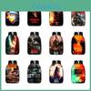 Mochila Elegante Godzilla Vs King Kong Para Estudiantes Con Dibujos Animados Y Correas Ajustables