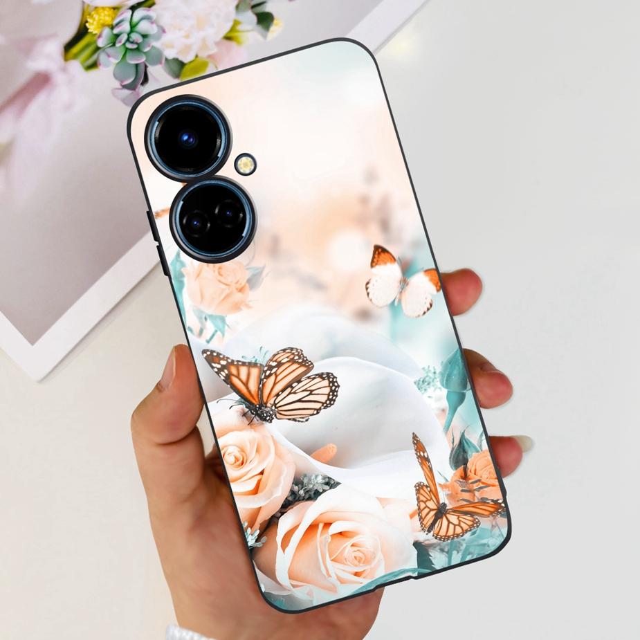 For Tecno Camon 19 Neo Case CH6i New Fashion Painted Cover Soft Silicone Phone Case For Tecno Camon 19 Pro 5G Camon19 Neo Bumper