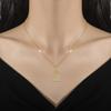 Titanium Steel Love Lock Light Luxury Temperament Gorgeous Full Diamond Necklace Female Versatile Collarbone Chain Titanium Steel Chain