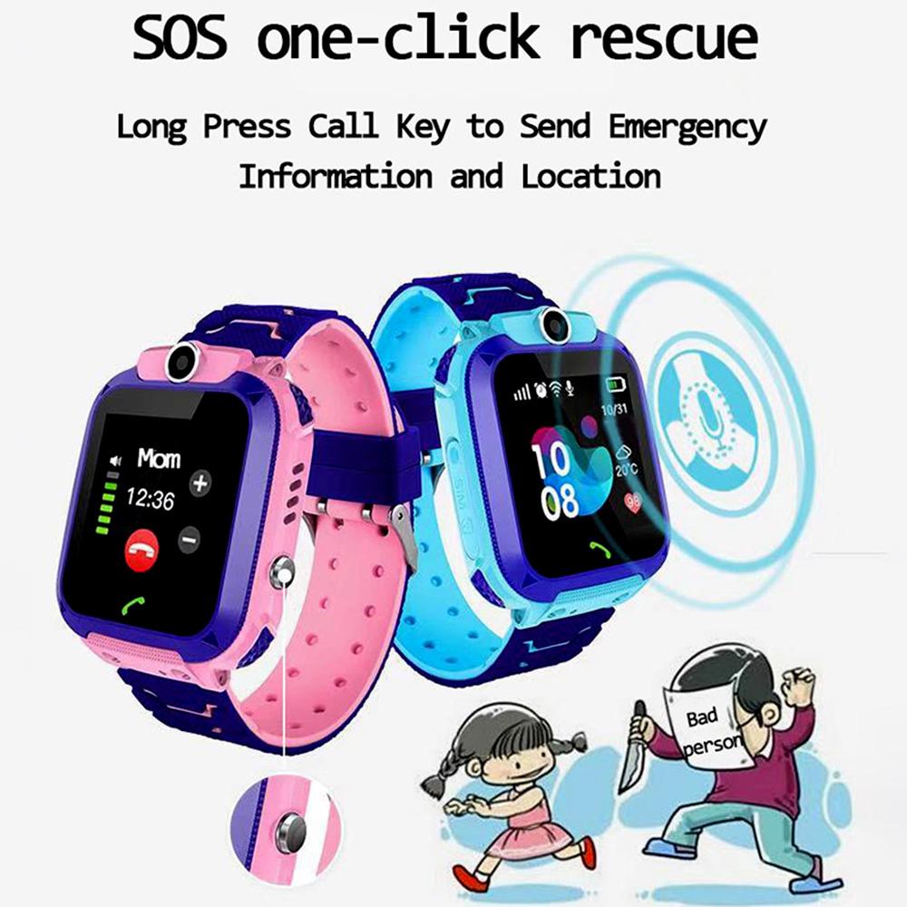 Q12 Kids Smart Watch IP67 Waterproof Children "s Phone Watch Precise Positioning SOS One Key For