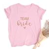 Team Bride Print Women Short Sleeve T Shirts Bachelorette Wedding Party Graphic T Shirt Harajuku Tshirt