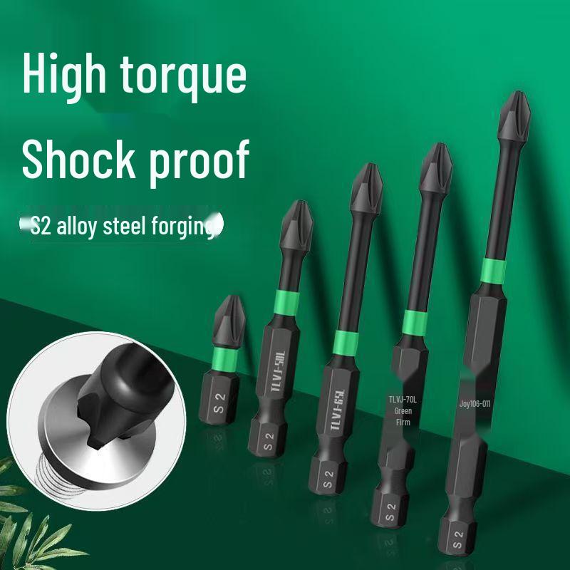 Impact-Resistant Magnetic Phillips Screwdriver Bit Set - High Hardness, Extended Hex Electric Drill Compatibility