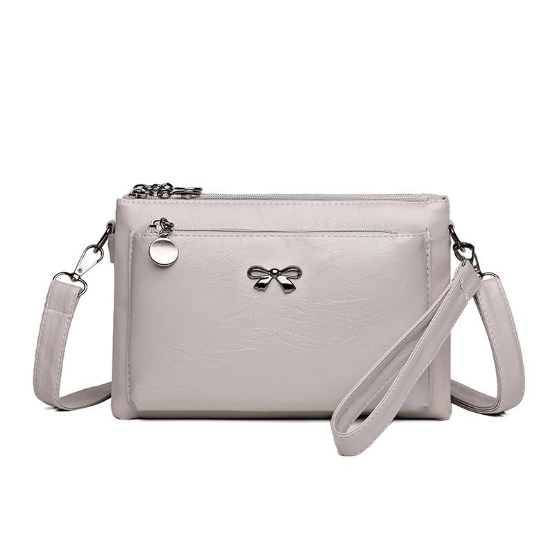 Messenger Bag Middle-aged Mother Bag Soft Leather Women's Bag Shoulder Bag