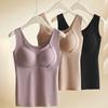 Thermal Tank Top for Women Sleeveless Underwear Top Padded Camisole Undershirt Winter Warm Base Layer for Cold Weather
