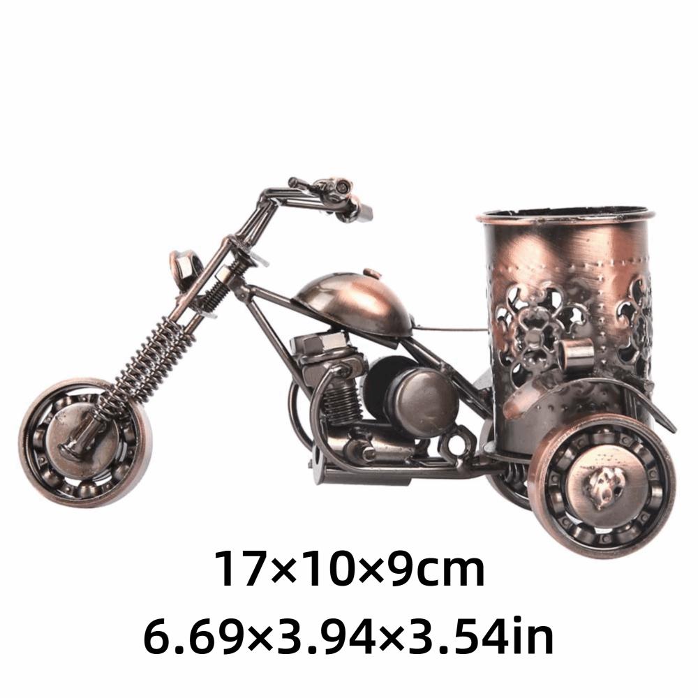 Desktop Organizer Motorcycle Pen Holder Iron Pencil Organizer Stand  Home Office