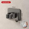 Stainless Steel No-Drill Mop & Broom Holder with Hooks - Wall-Mounted, Strong Adhesive Storage Clip