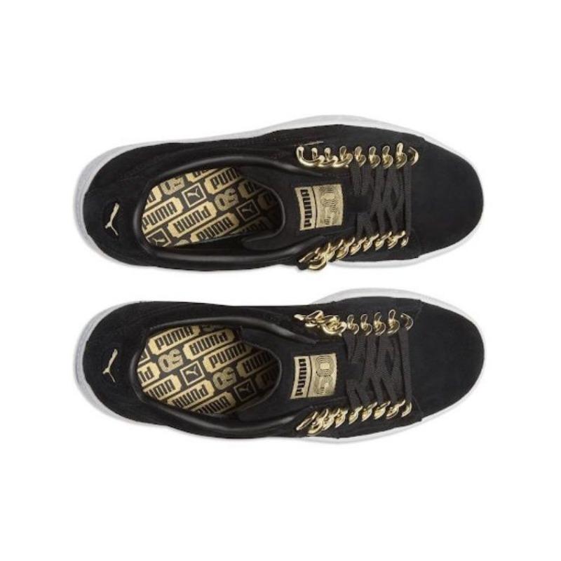 PUMA Suede Classic Chain Unisex Low-Top Sneakers Black 367391-03