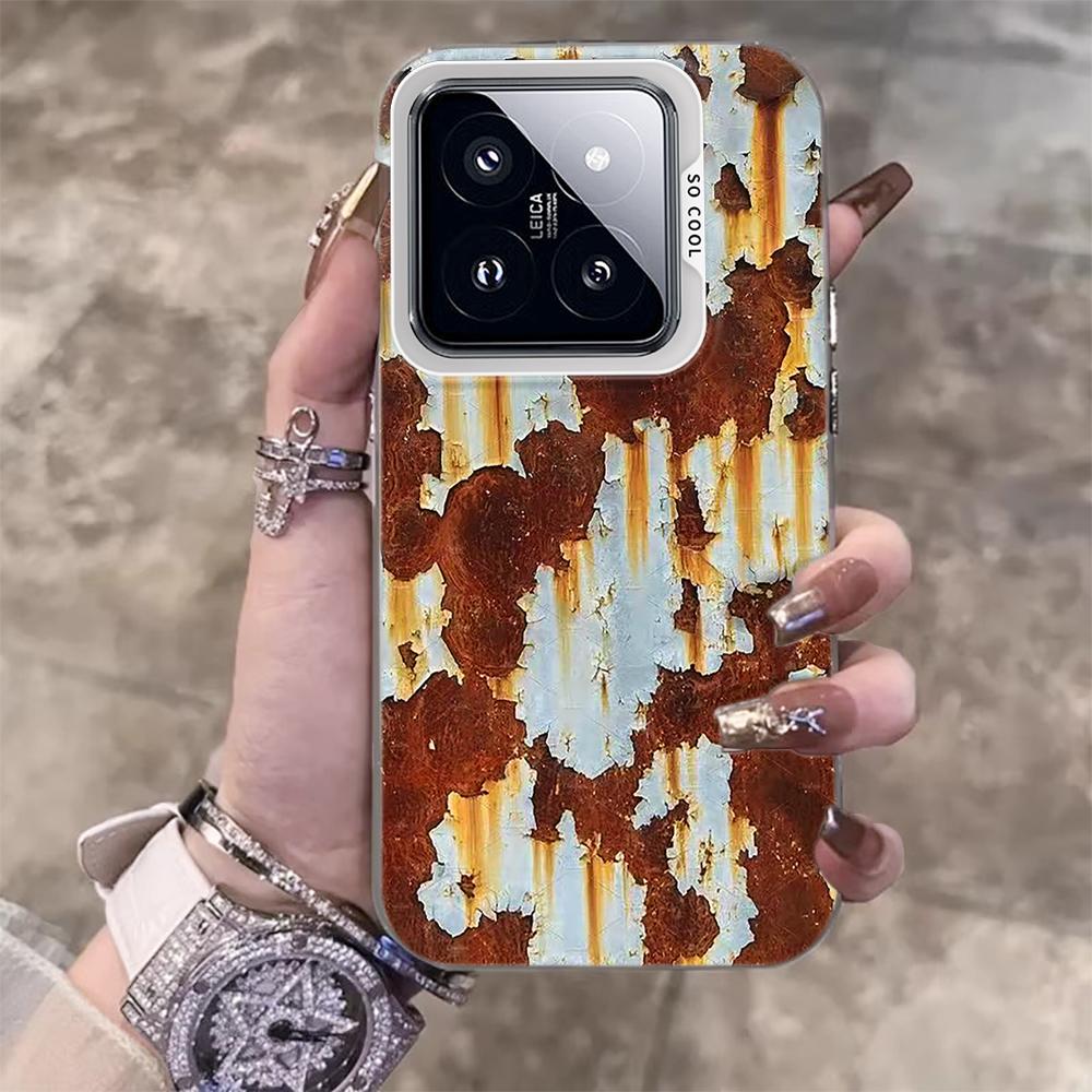 Cracked Paint Rust Texture Phone Case For Xiaomi 17 Pro Max 15 T Pro 14 T Pro 13 T Pro 12 T Pro Mi 11 Lite 5G IMD Soft Cover