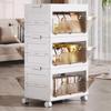 Extra Large No-Installation Plastic Storage Box for Clothes, Toys & Snacks