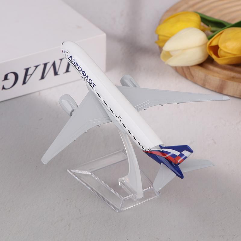 1 Set Alloy Metal Diecast Airplane Toy 16Cm Russian A350 Aircraft Model Children Kids Gift Miniature Plane For Collection