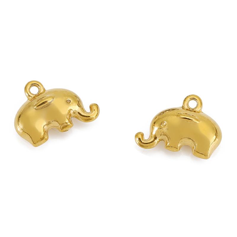 5pcs Never Fade Stainless Steel Beads Animal Dog Claw Starfish Gecko Elephant Charms Earrings Bracelet Necklace Jewelry Making
