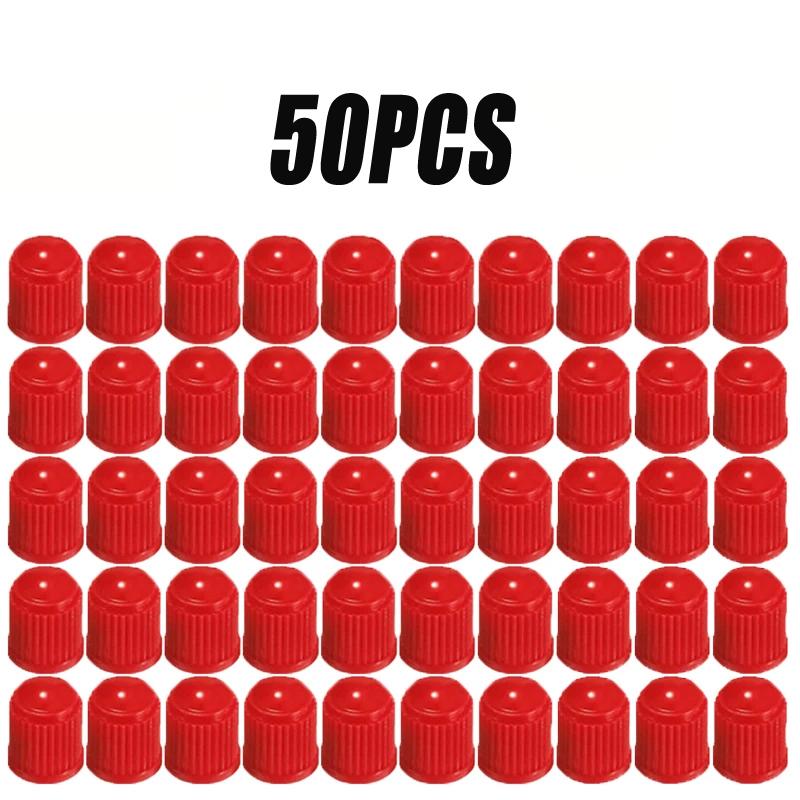 20/50PCS Car Plastic Tyre Valve Cap Colourful Dust Protection Cap with Seal Bicycle Valve Dust Protection Car Accessories Stem Caps1