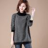 Women S Plus Size Thick Fleece High Neck Pullover Sweatshirt Mid Length
