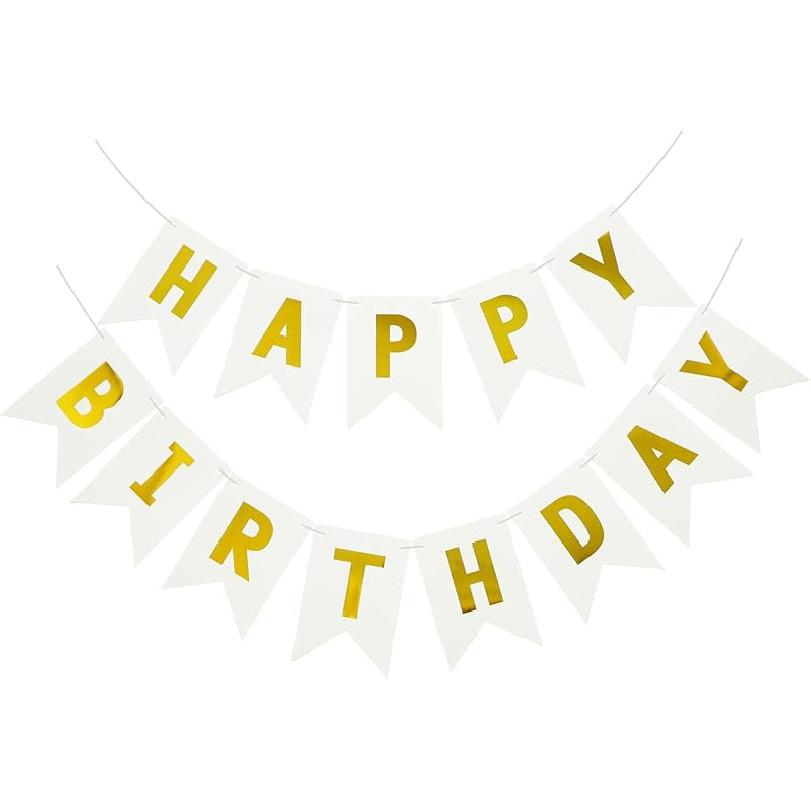 Navy Blue Happy Birthday Banner Signs Party Decorations for Women Men Girls Boys