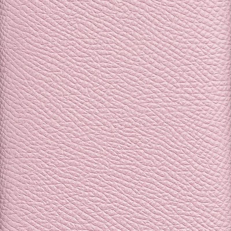 Hermes Calvi 7 Silver Buckle Epsom Leather Card Holder Women card holder Rose-Pink H044164CKM7